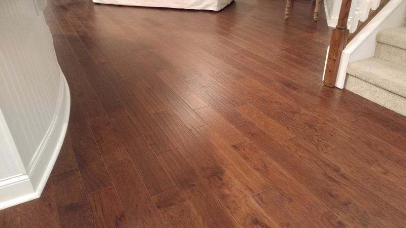 Wide-plank hardwood flooring installed by Mr. Wright Flooring in a Jacksonville, Florida home
